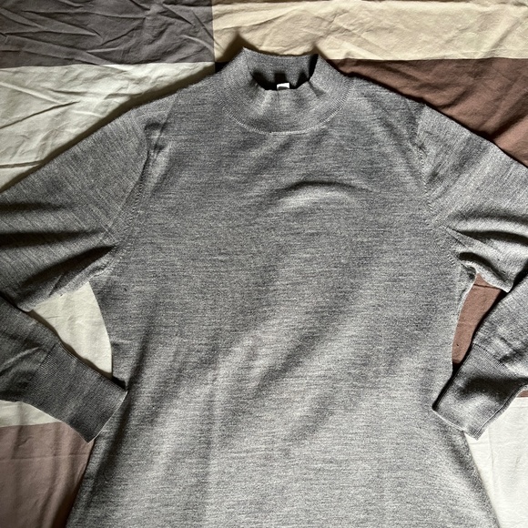 Uniqlo grey wool dress size L - Picture 2 of 13